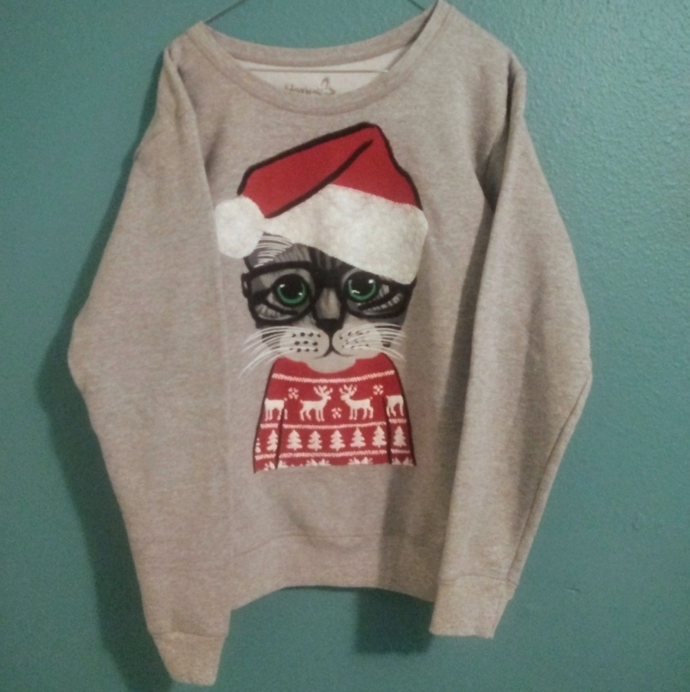 Christmas cat sweater
